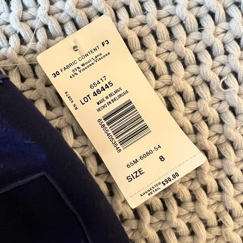 NWT Harve Benard Touser with Piping Details Wool Blend in Royal Purple